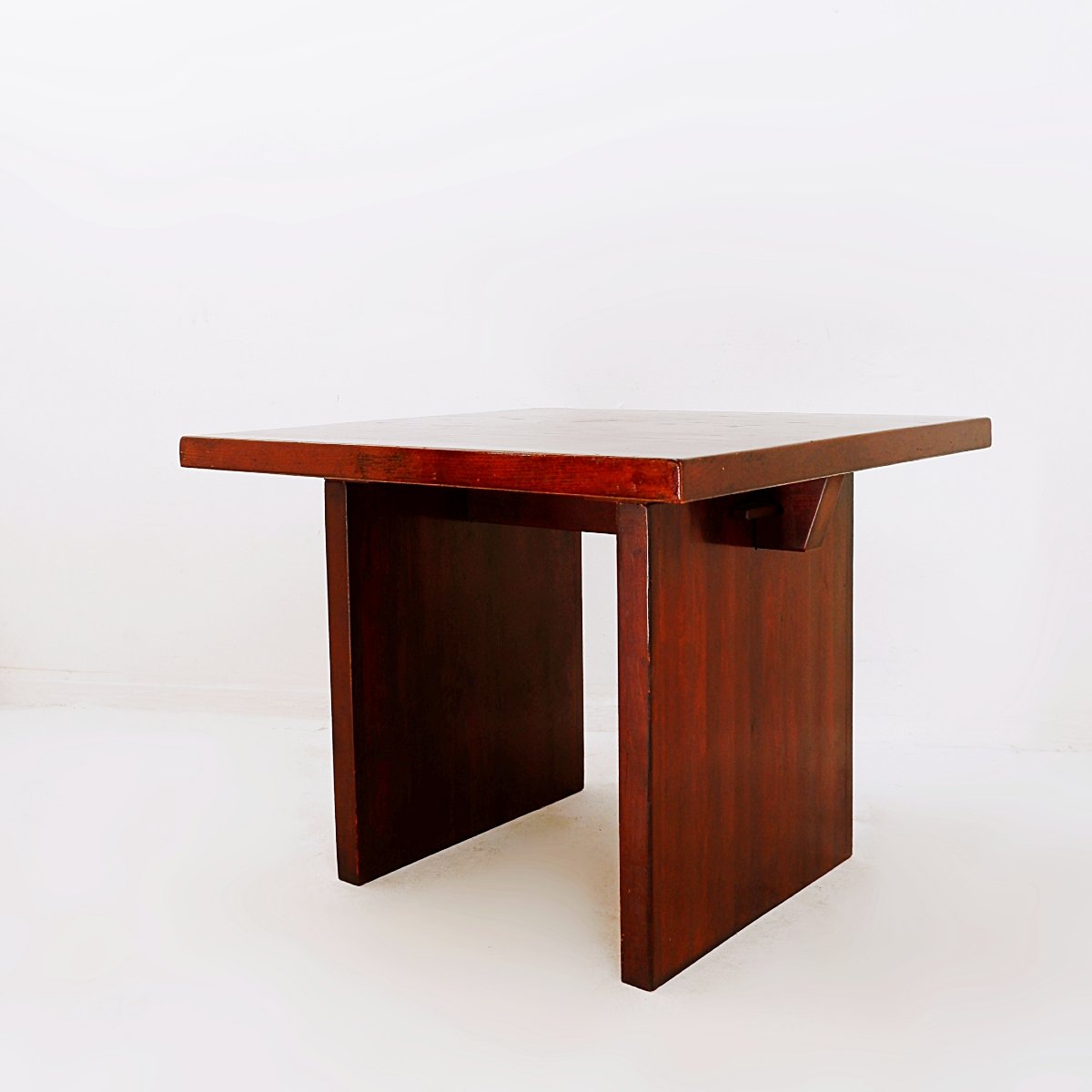 Square Coffee Table Attributed To Axel Vervoordt, Belgium, 1980s-photo-3