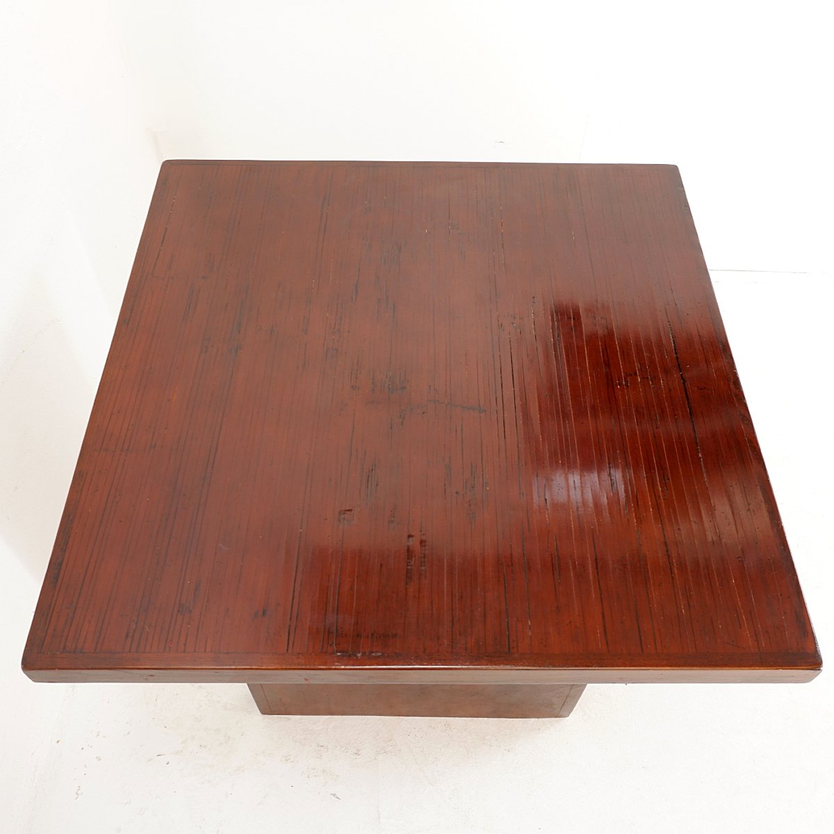 Square Coffee Table Attributed To Axel Vervoordt, Belgium, 1980s-photo-1
