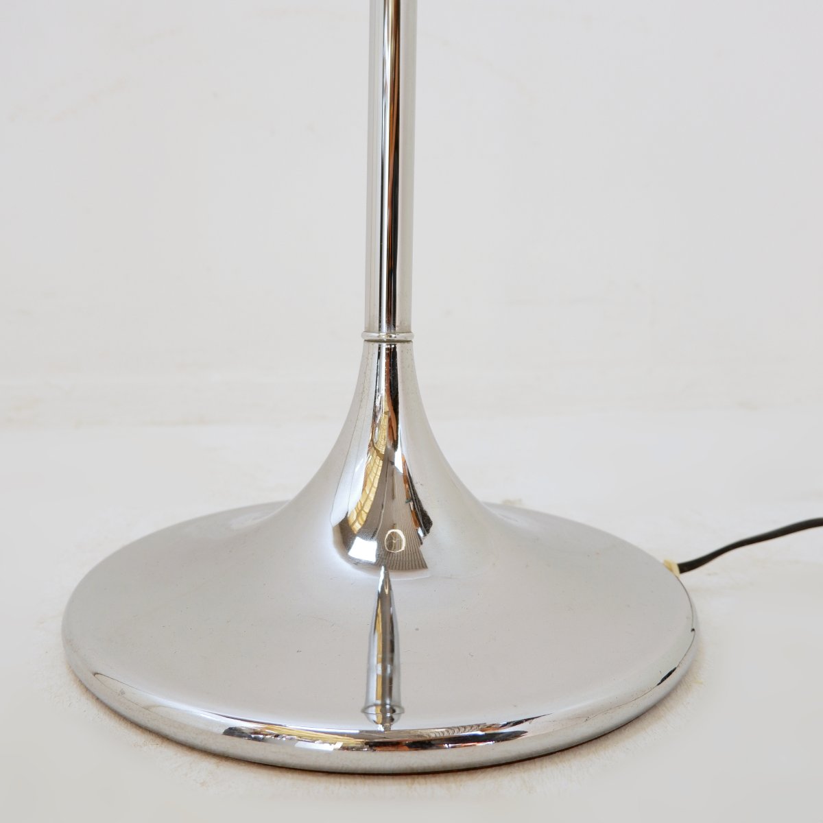 Lampadaire chromé vintage avec bras articulé réglable - années 1970-photo-5