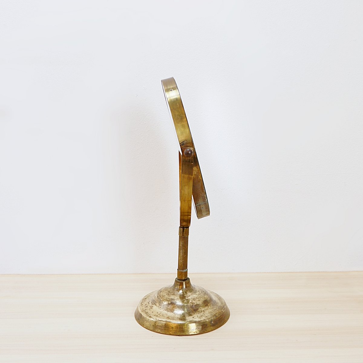 Miroir de coiffeuse ovale sur pied - Style rétro années 1960-photo-4