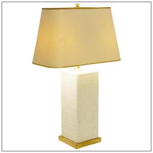 Natural French Stone Table Lamp - 1970s