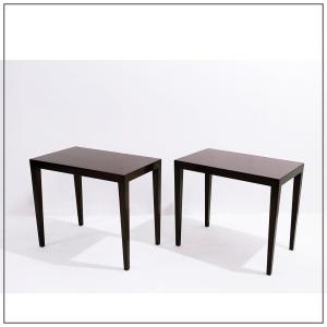 Pair Of Danish Side Tables By Severin Hansen For Haslev Furniture 