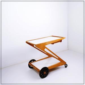 “mobilio Pe03” Serving Trolley By Cees Braakman For Pastoe, 1950s
