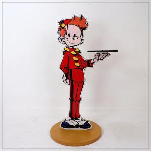 Présentoir Franquin/Spirou avec plateau. Édition Vilac, 1994.