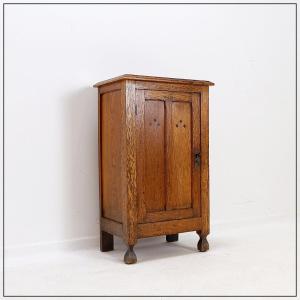 Rustic Bedside Table / Small Storage Unit - 20th Century