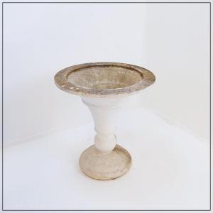 Jardinière d'extérieur en pierre style Mid-Century