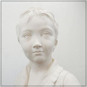 Bustes en porcelaine biscuit d'Alexandre Brongniart - Jean-Antoine Houdon - XXe