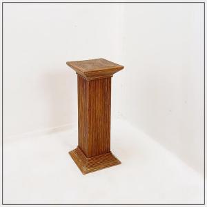 Floor-standing Console Table Made Of Thin Rattan Rods In The Vivai Del Sud Style – 1970s