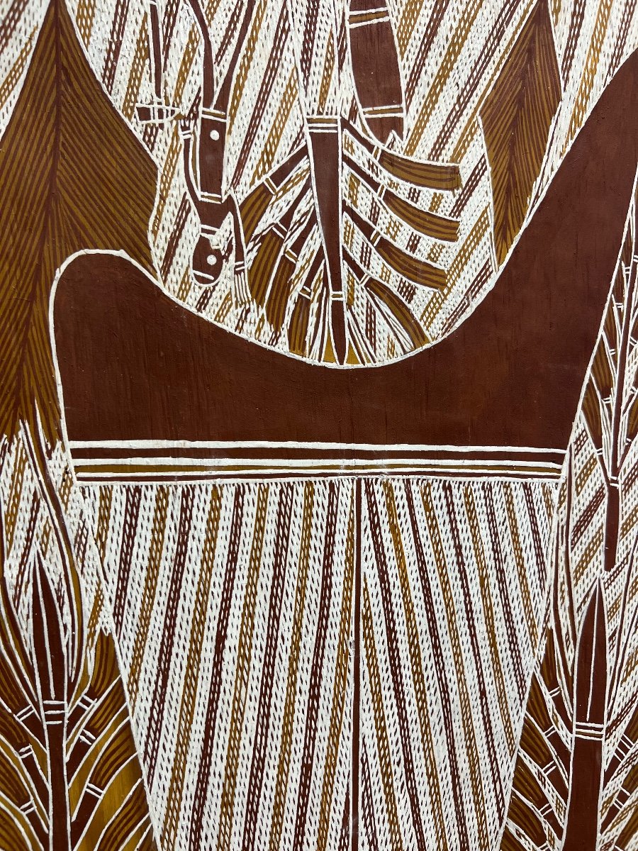 Peinture Sur écorce Aborigène : Jimmy Moduk 