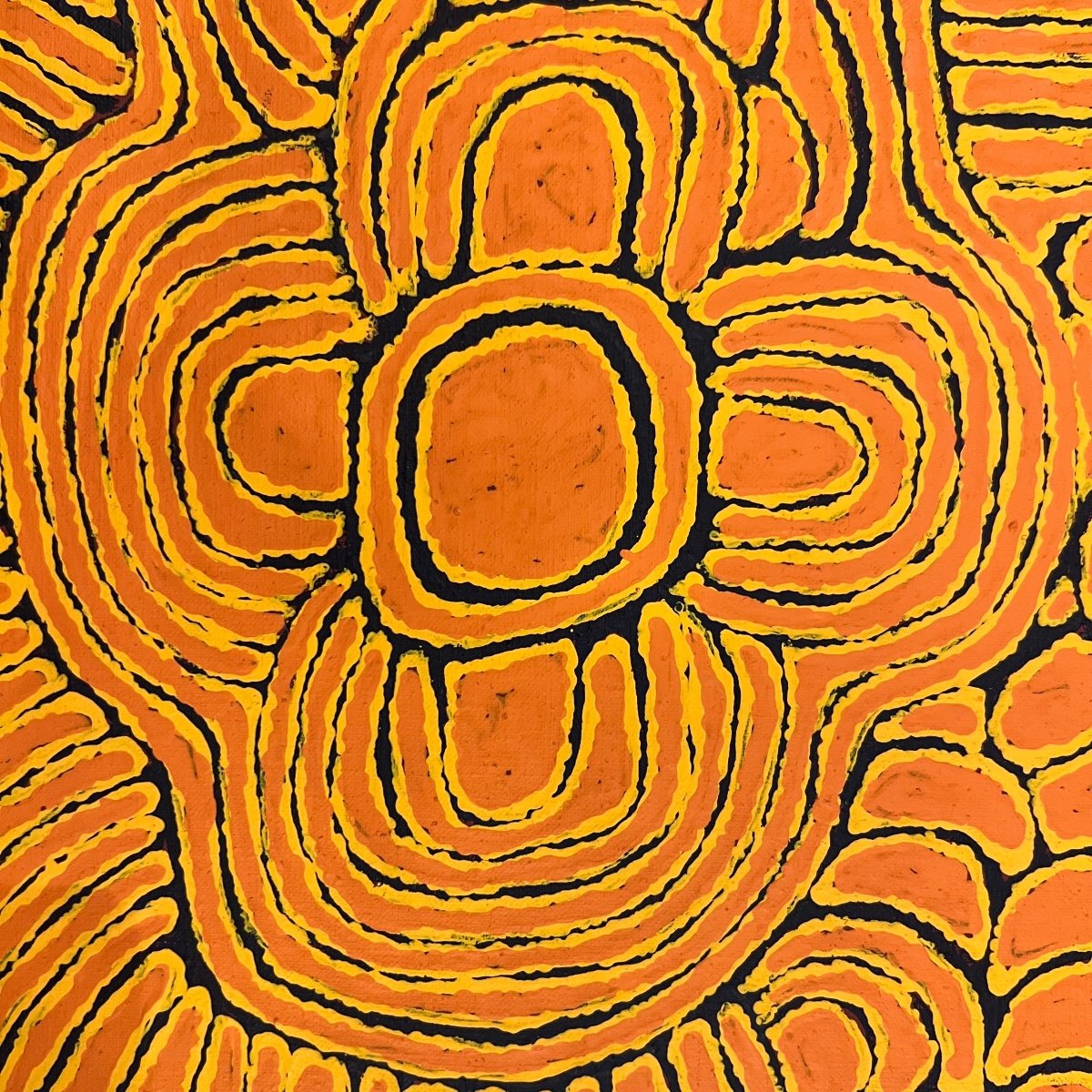 Peinture Aborigène Joséphine Napurrula, Papunya Tula Artiste -photo-3