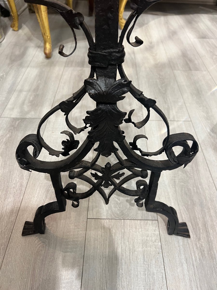 Lectern In Wrought Iron From The Beginning 18th Century-photo-1