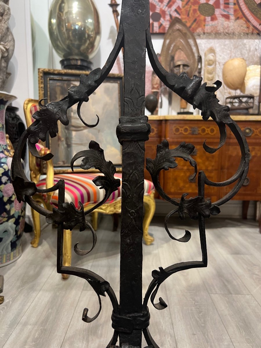 Lectern In Wrought Iron From The Beginning 18th Century-photo-2