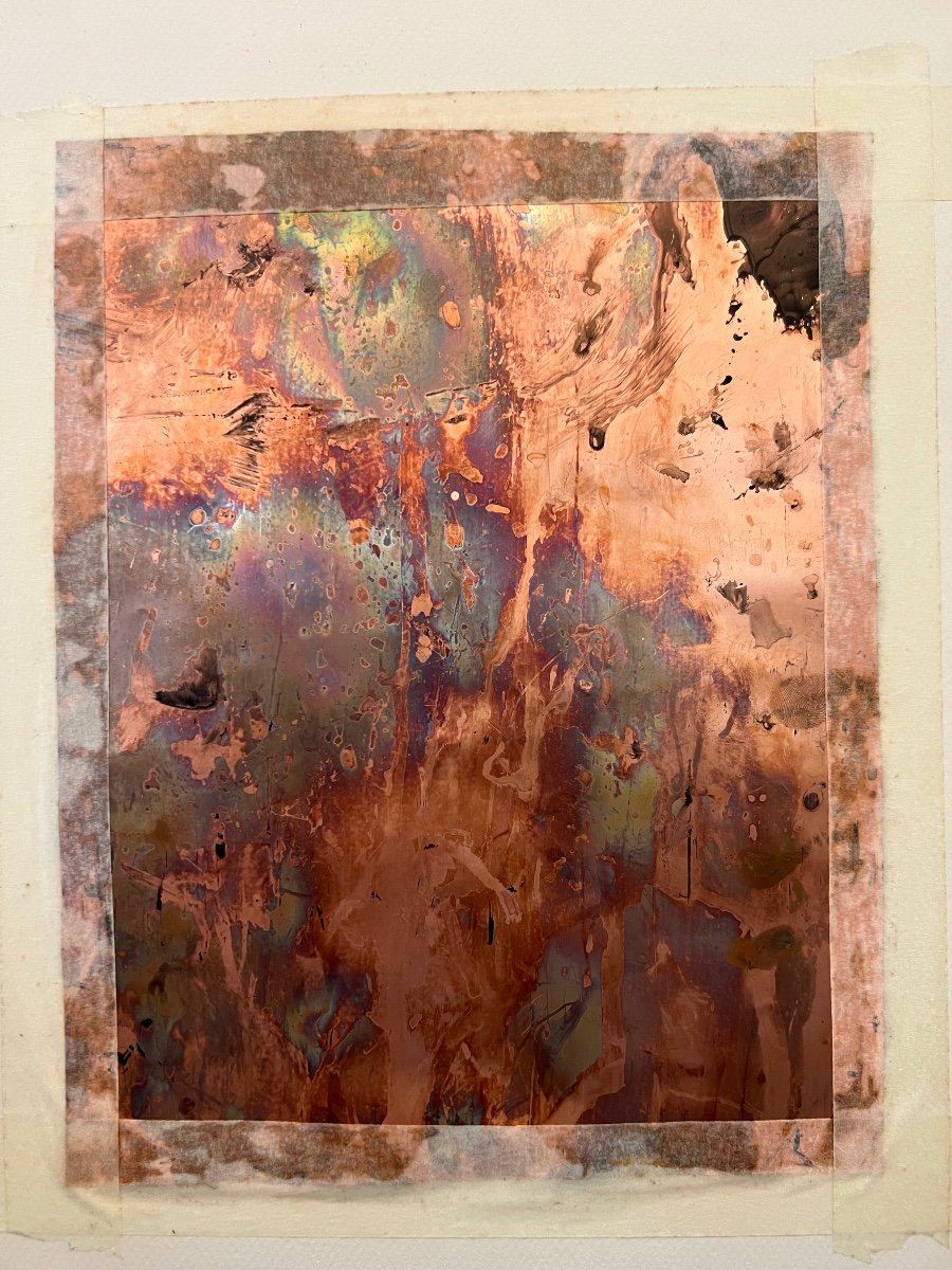 Arthur Unger, Fire Painting On Copper, Luxembourg-photo-3