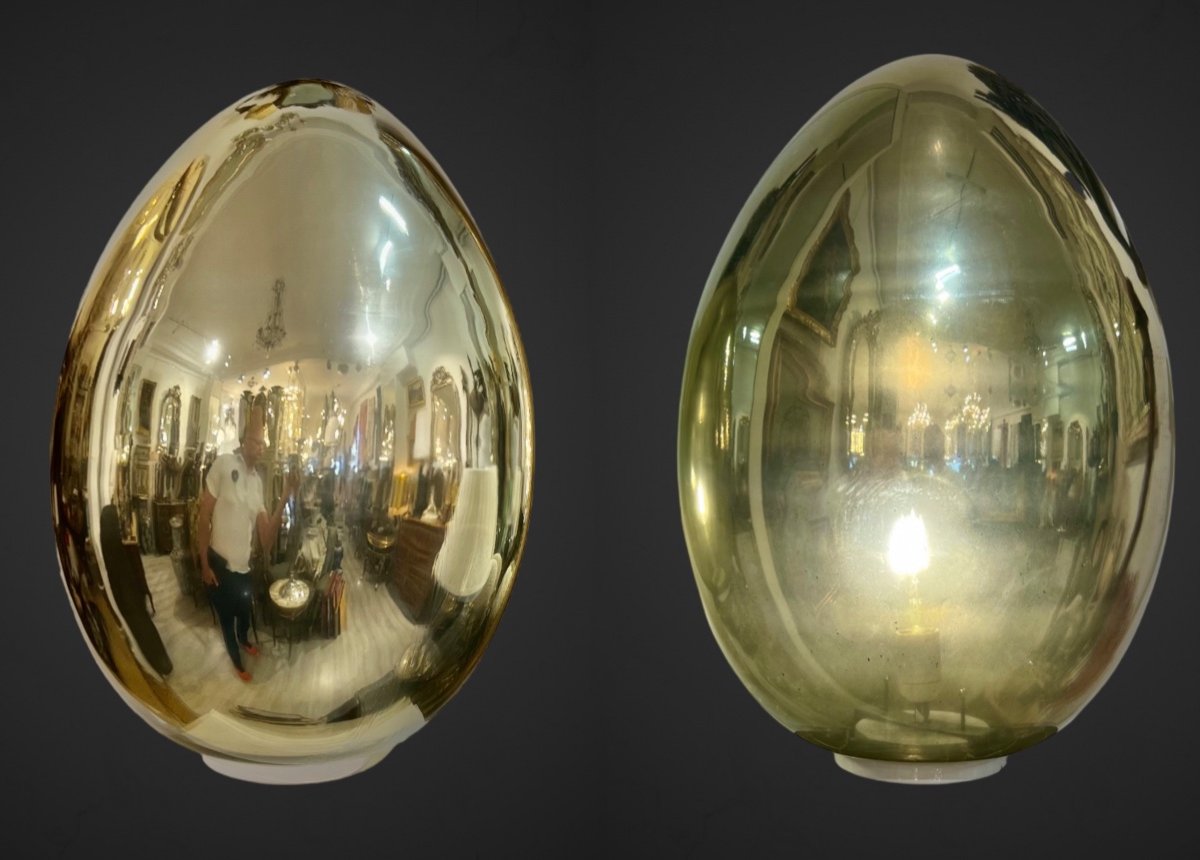 Paire De Lampes Murano En Verre Dor&eacute;, 1970