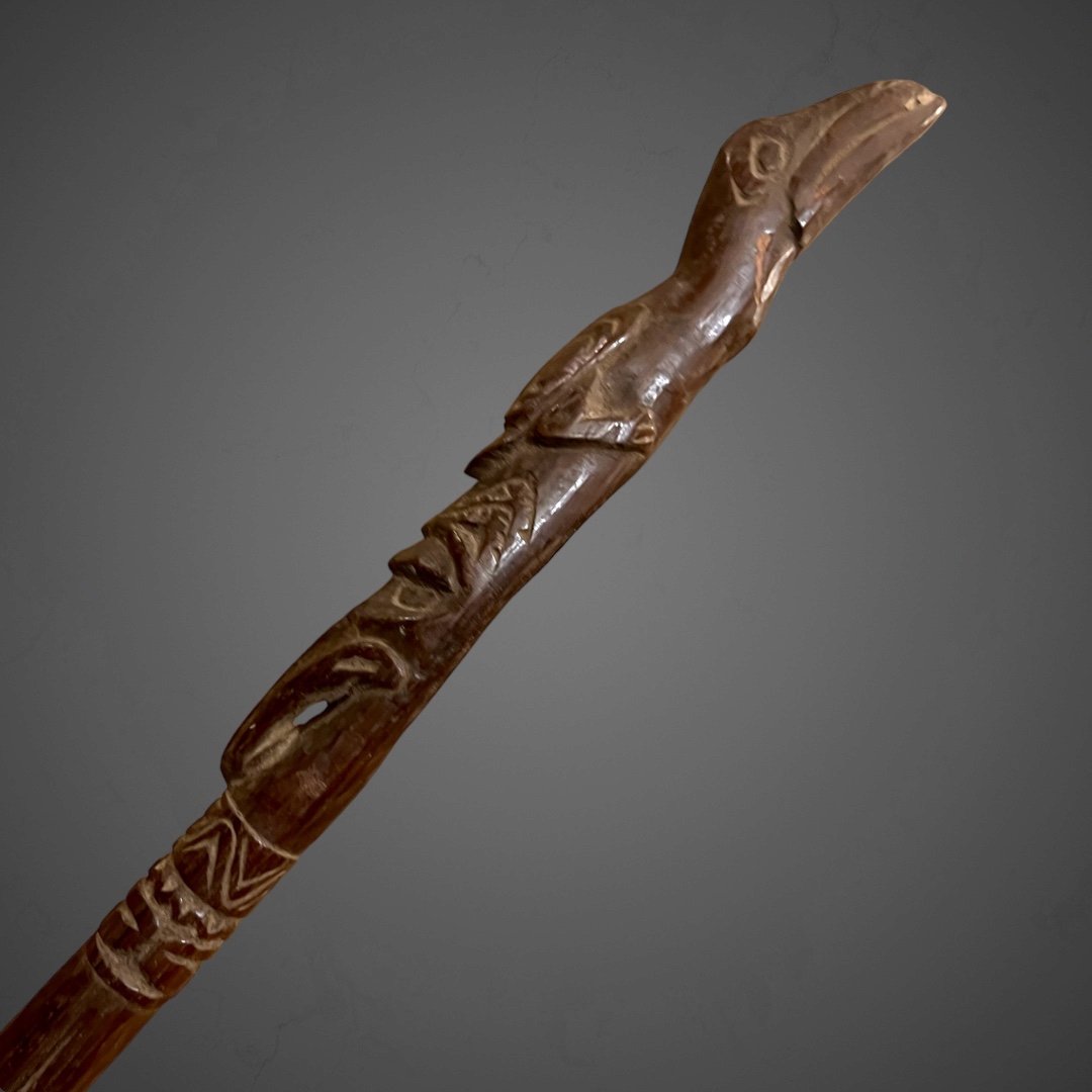 Top Statuettes Of Paddles From Papua, Sepik, Ramu-photo-5