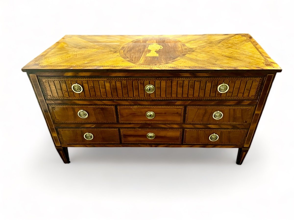 Commode D époque Louis XVI , Italie 18 Eme Siècle 