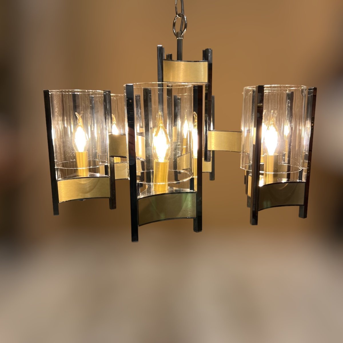 Chandelier By Gaetano Sciolari, 60s-70s-photo-3