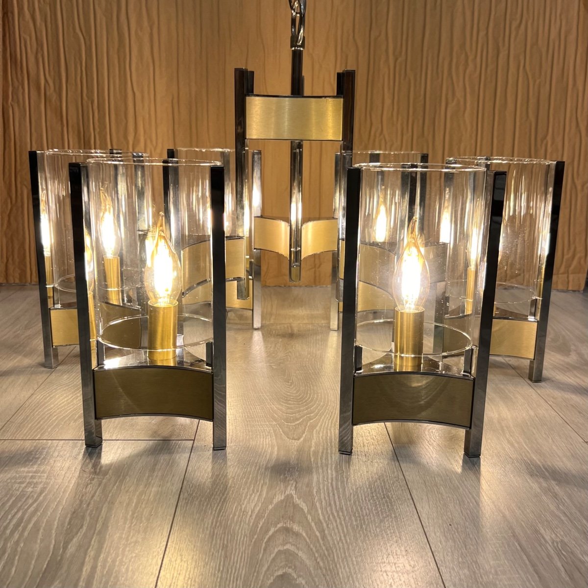 Chandelier By Gaetano Sciolari, 60s-70s-photo-4