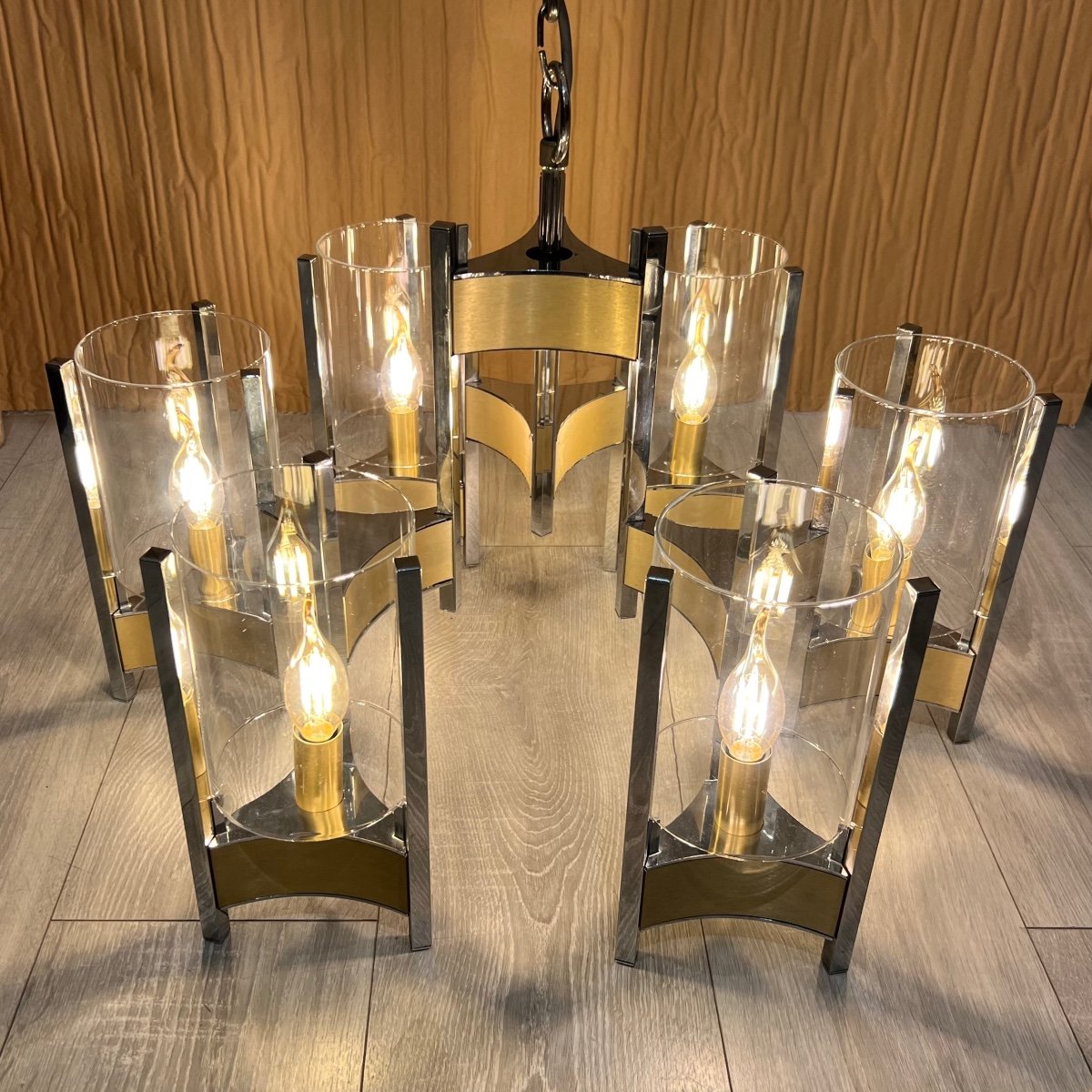 Chandelier By Gaetano Sciolari, 60s-70s-photo-6