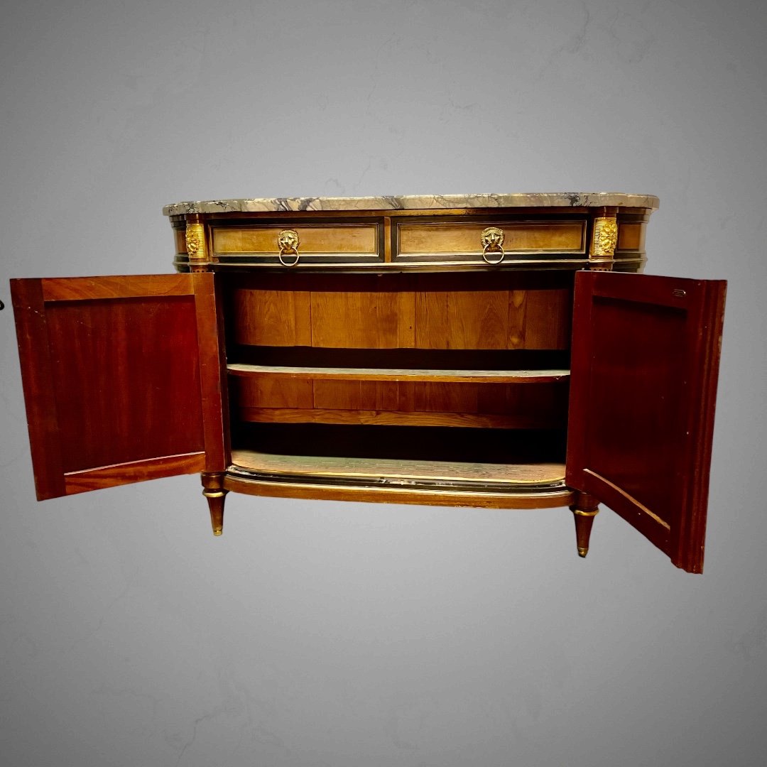 Buffet Enfilade En Acajou de style Louis XVI, maison  Krieger-photo-1