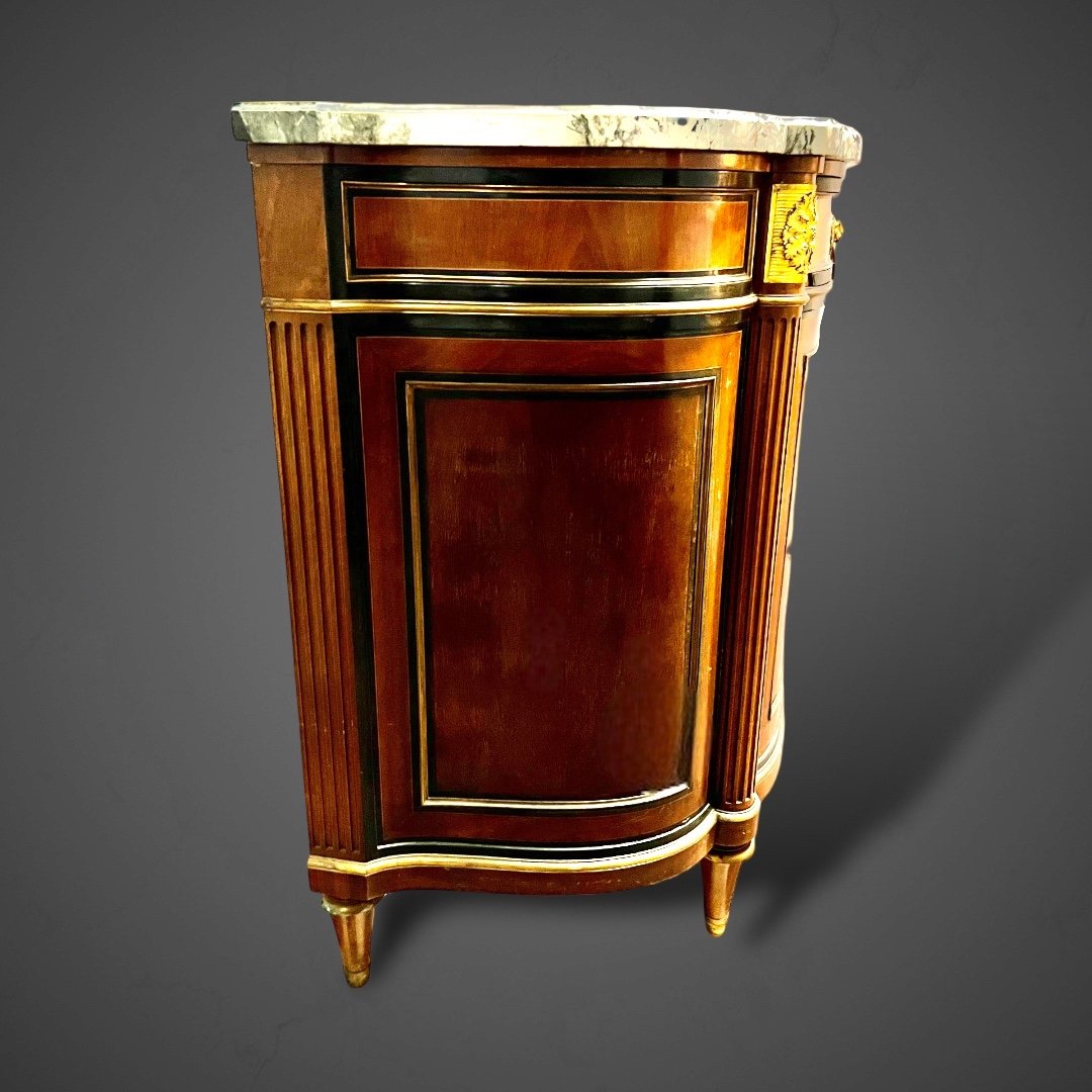 Buffet Enfilade En Acajou de style Louis XVI, maison  Krieger-photo-3