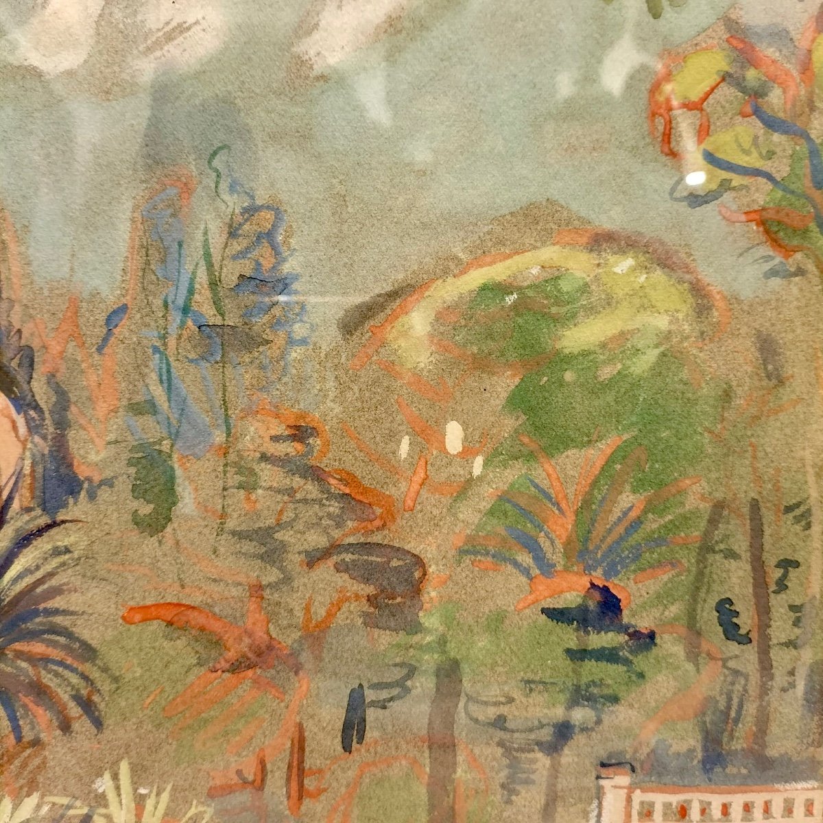 Oscar Spielmann, peintre Orientaliste, Jardins Du Palais Massena Et Negresco à Nice -photo-2