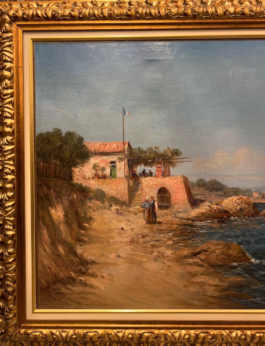 Tableau Hst Marine d’ Emile Godchaux (1860-1938)-photo-4