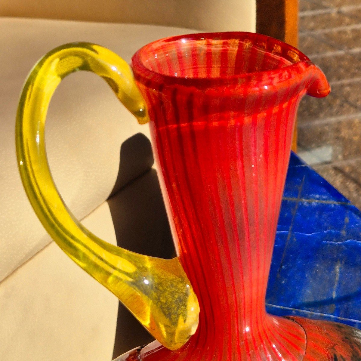 "bon Bon" Jar Or Pitcher By Kosta Boda And Kjell Engman, Signed, 20th Century.-photo-3
