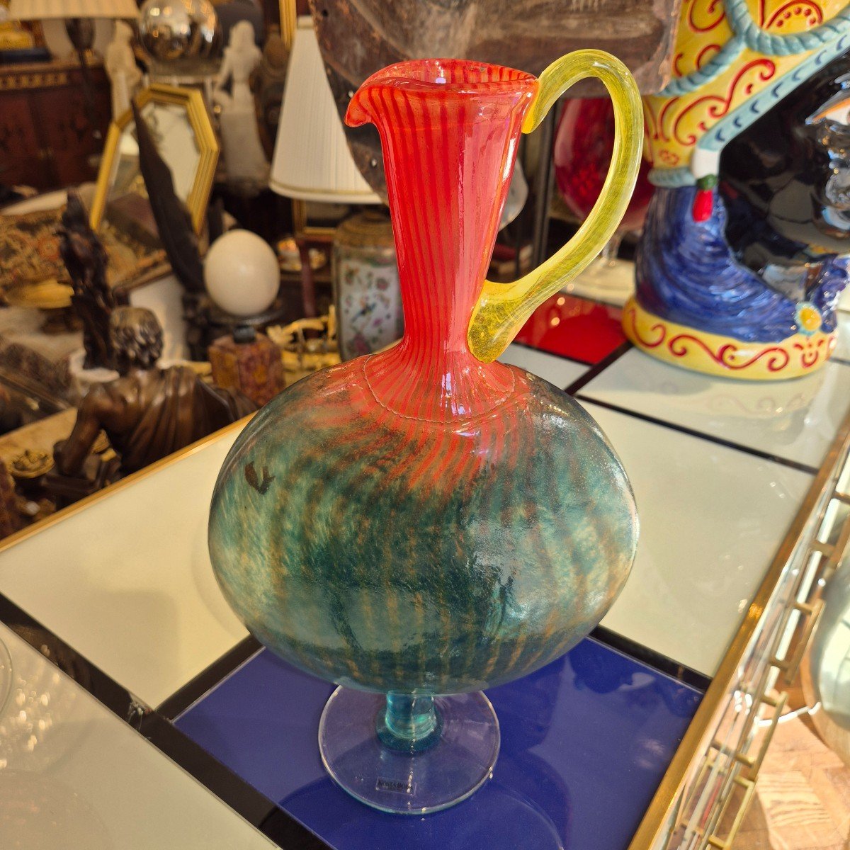 "bon Bon" Jar Or Pitcher By Kosta Boda And Kjell Engman, Signed, 20th Century.-photo-7