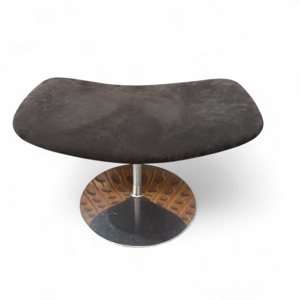 Fauteuil Tulipe Par Pierre Paulin En Suédine Grise, Published By Artifort, The Netherlands, Cir-photo-7