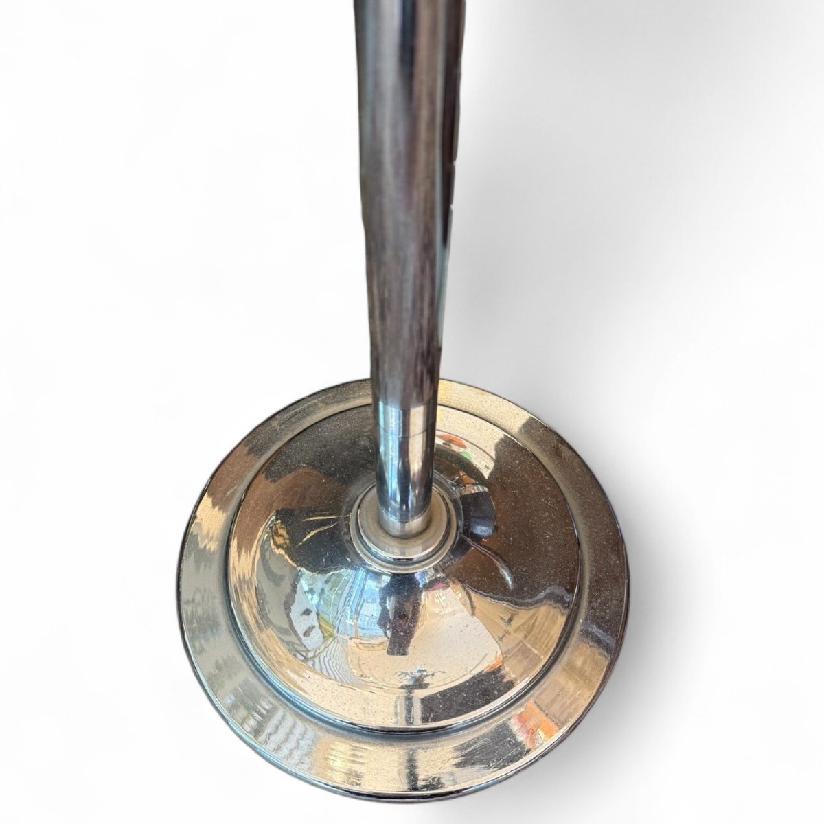 Space Age Floor Lamp, Chrome Metal, 1970s, Italy-photo-6