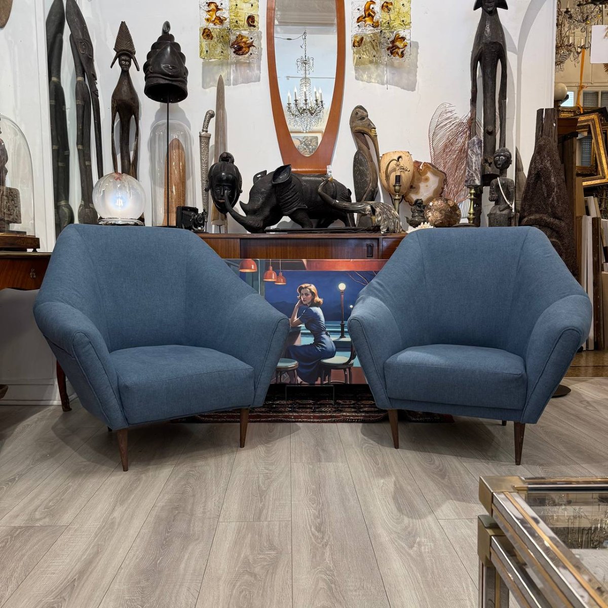 Pair Of Designer Lounge Chairs, Ico Parisi For Ariberto Colombo, Circa 1950/1960-photo-3