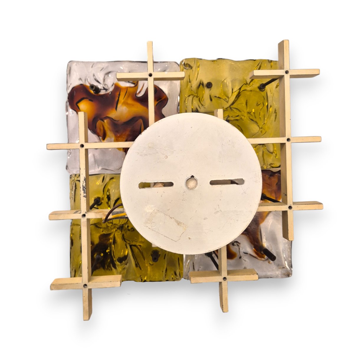 Toni Zuccheri for Venini, Ensemble de lampes murales patchwork « Cheerio », verre, 20ème siècle-photo-8