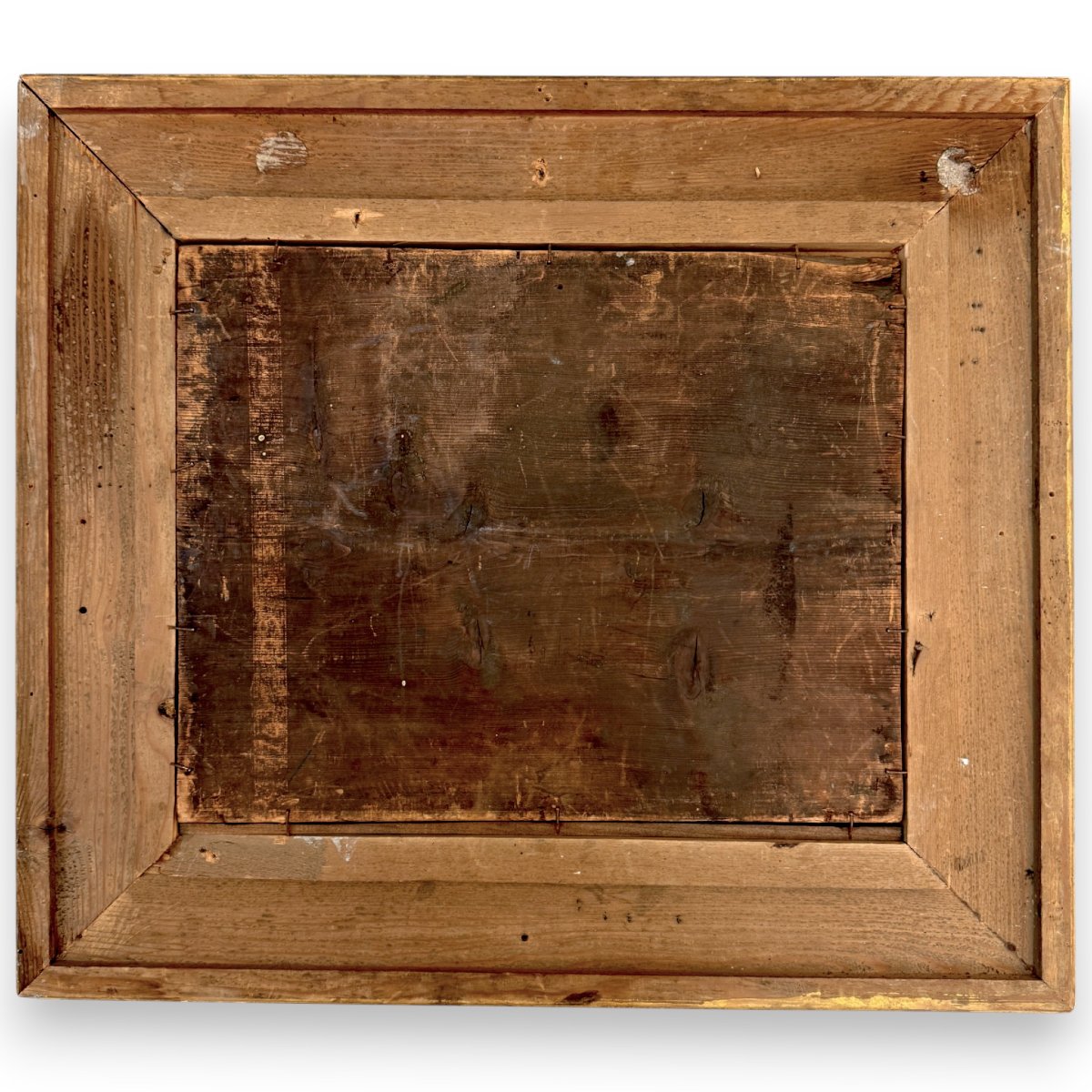 Huile sur toile, Riviera française avec forteresse, signée, XIXᵉ siècle-photo-7