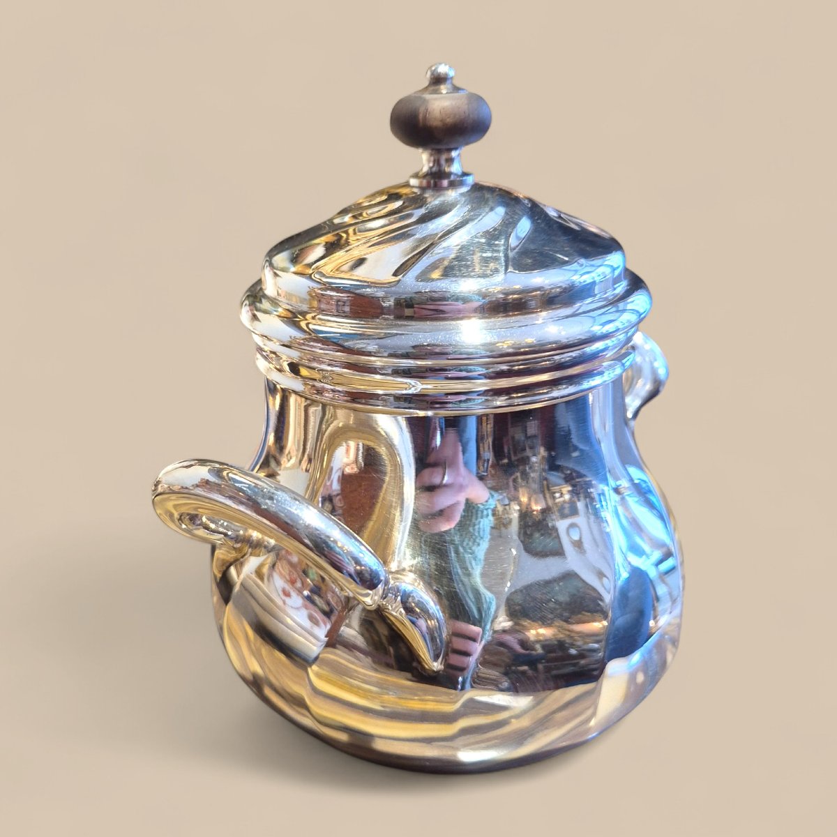 Silver-plated Tea And Coffee Set, Christofle, Paris, With Tray, 1930s-photo-4