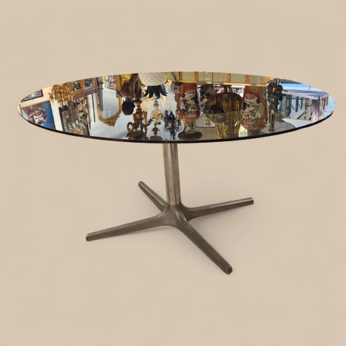  Vladimir Kagan — Chromcraft Sculpta “star Trek” Living Room Set, Table And 4 Chairs (1966)-photo-2