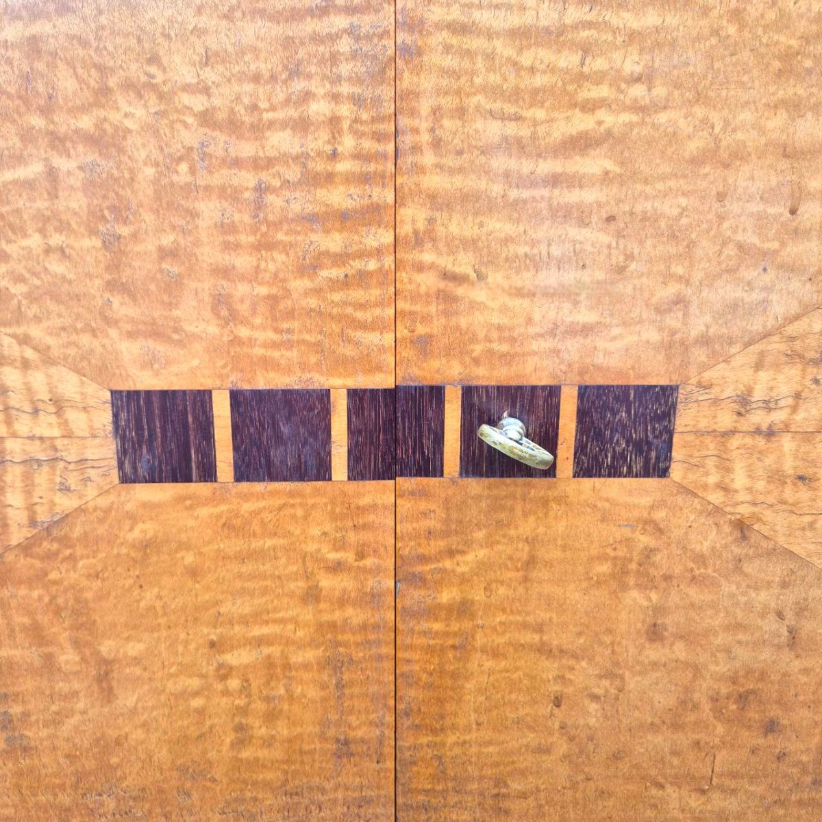 Buffet Art Déco en frêne plaqué – vers 1930 – Élégante enfilade d’époque-photo-4