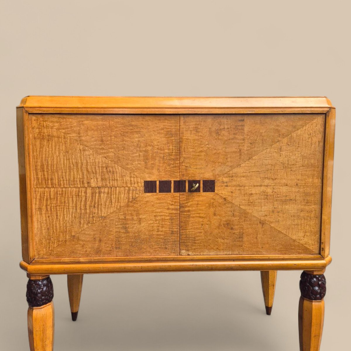 Buffet Art Déco en frêne plaqué – vers 1930 – Élégante enfilade d’époque-photo-7