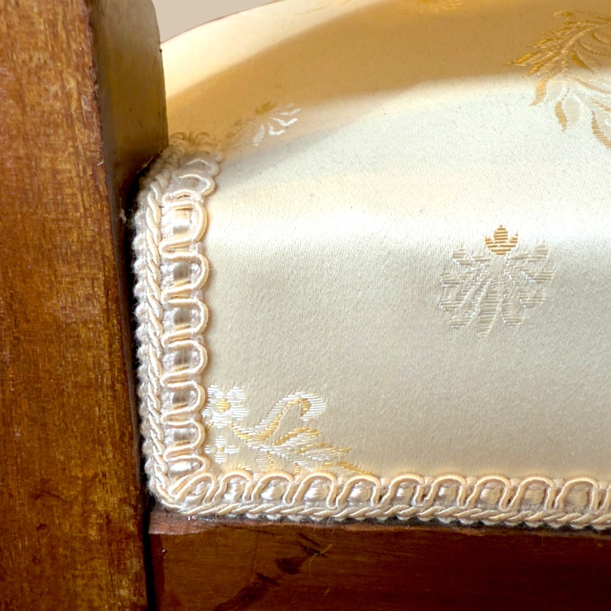 Pair Of French Empire Period Armchairs With Gilt Bronze Mounts, Circa 1810-photo-4