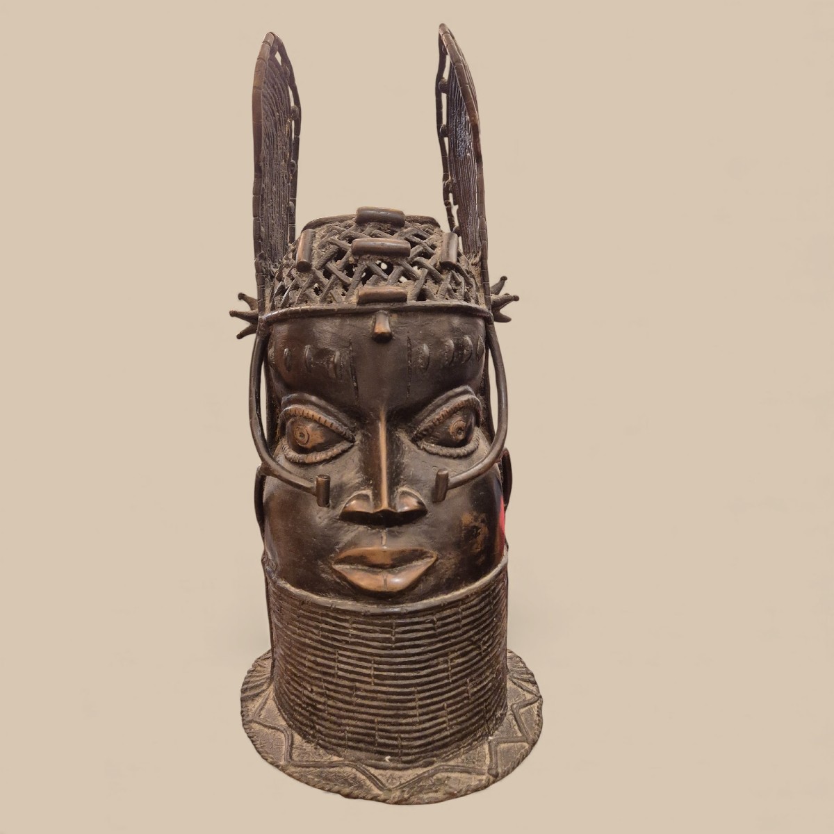 Royal Bronze Head, Ife Style, Circa 1940, Benin