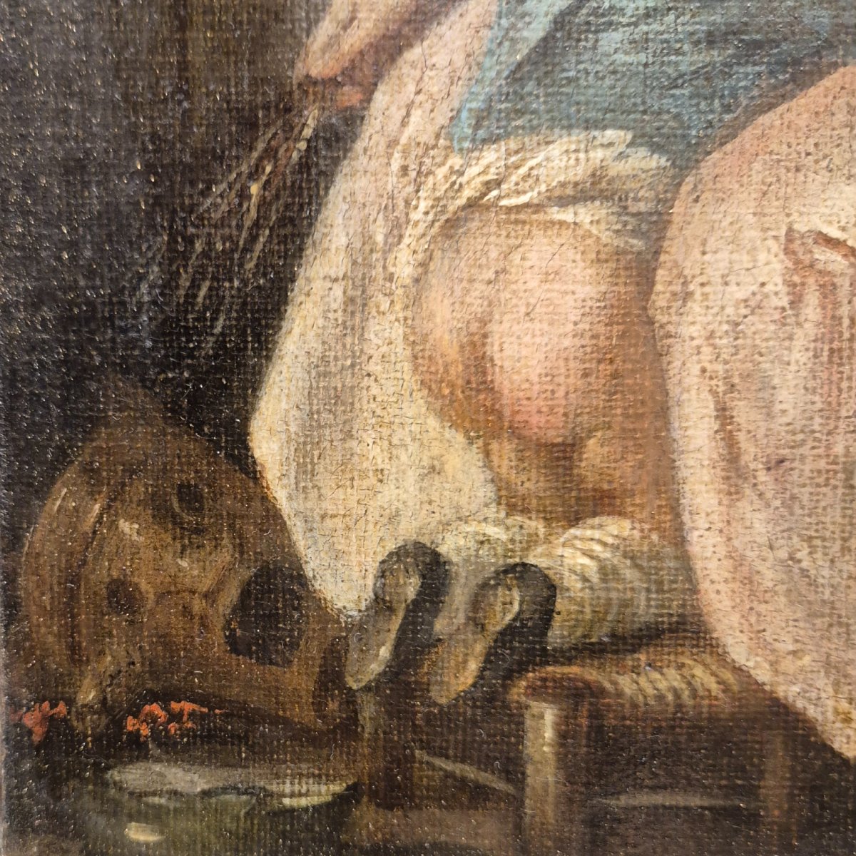 Charming 18th-century Genre Scene After Greuze — Mother And Child-photo-4