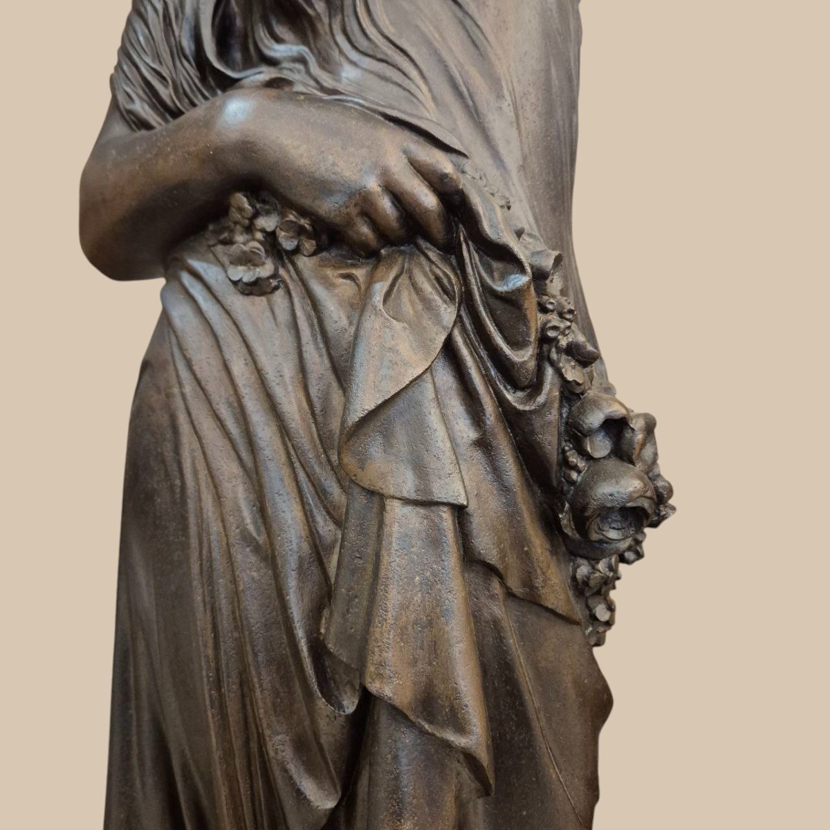 Rare Cast Iron Torchère – Barbezat Foundry / Val d'Osne, Circa 1880-photo-6