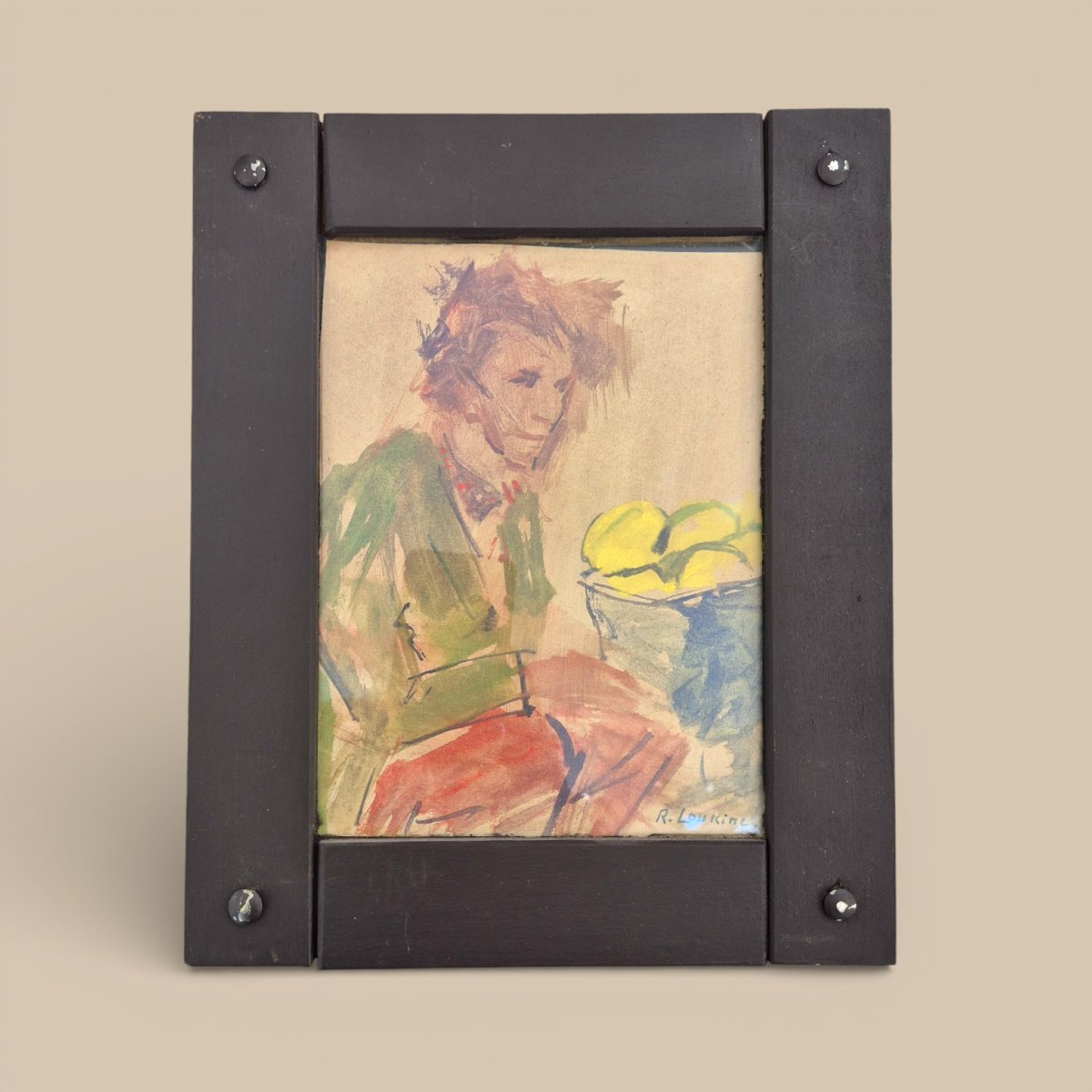 Rostislas Loukine (1904–1988) The Basket Maker – Türkiye Gouache And Watercolor On Paper, Circa 1950-photo-2