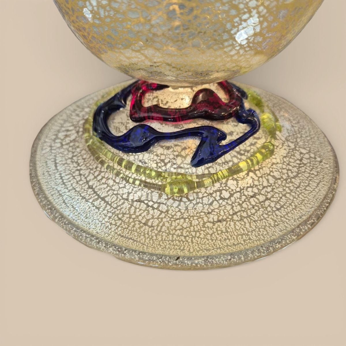 Murano Glass Vase-sculpture Signed By Master Glassmaker Fabio Tagliapietra-photo-7