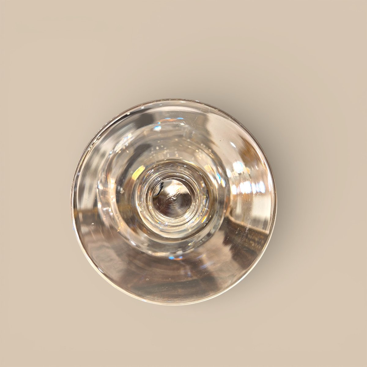 Service de 12 grands verres en cristal – Style Art Déco, circa 1950-photo-3