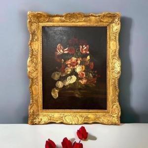 Tableau De Bouquet De Fleurs, 19eme