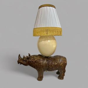 Lampe œuf D Autruche Curiosité