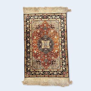 Collectible Hereke Silk Rug From 1960