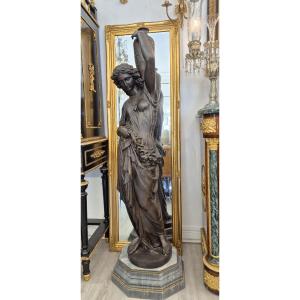 Rare Cast Iron Torchère – Barbezat Foundry / Val d'Osne, Circa 1880