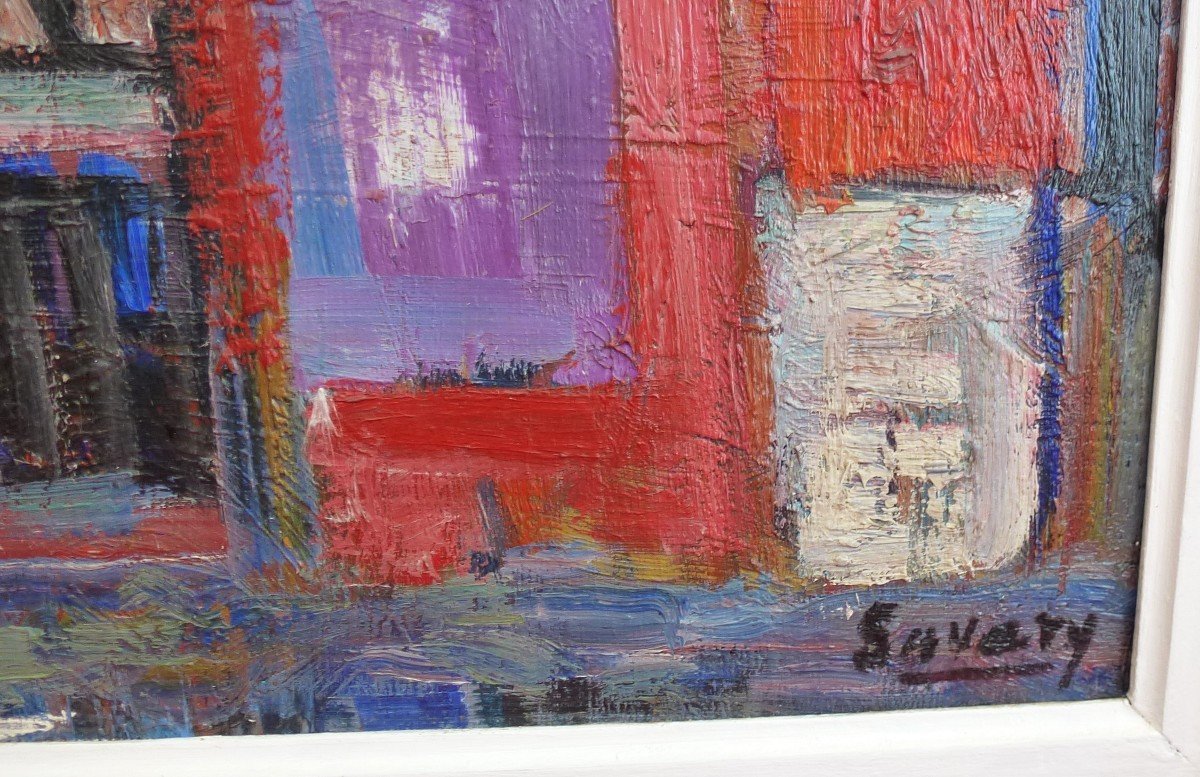 Robert Savary (1920 - 2000) - "view Of Rouen"-photo-2